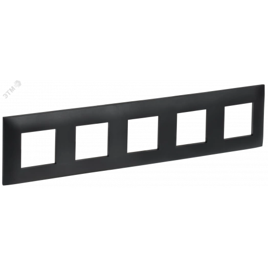 SKANDY Рамка 5-местная SK-F05Bl черный IEK