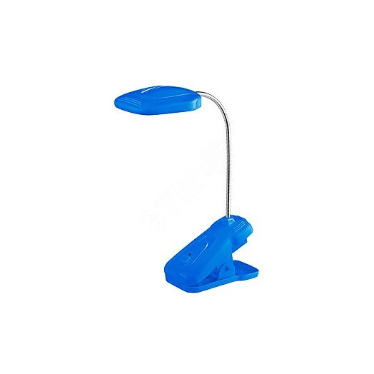 Светильник настольный светодиодный аккумуляторный на прищепке синий NLED-420-1.5W-BU ЭРА
