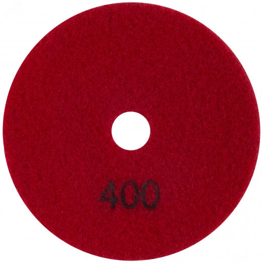 Круг алмазный гибкий шлифовальный АГШК (липучка), влажное шлифование, 100 мм, Р 400