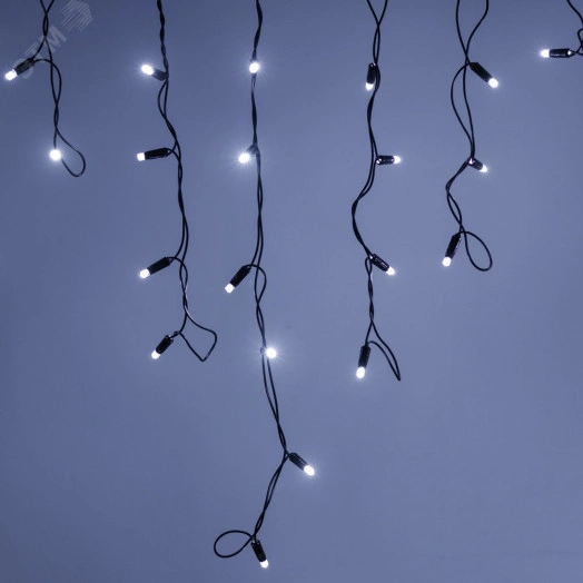 Гирлянда светодиодная декоративная ARD-EDGE-PRO-4000x600-BLACK-128LED-FLASH WHITE (230V, 8W) (ARDCL, IP65)