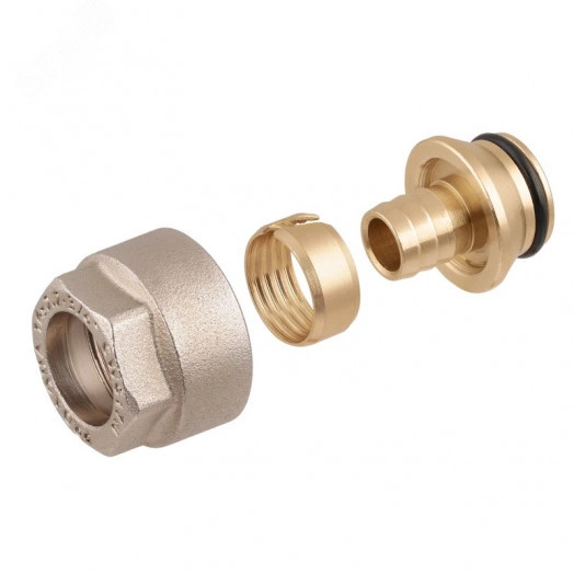 Адаптер Евроконус латунный для трубы 16x2.2 (3/4 евроконус)
