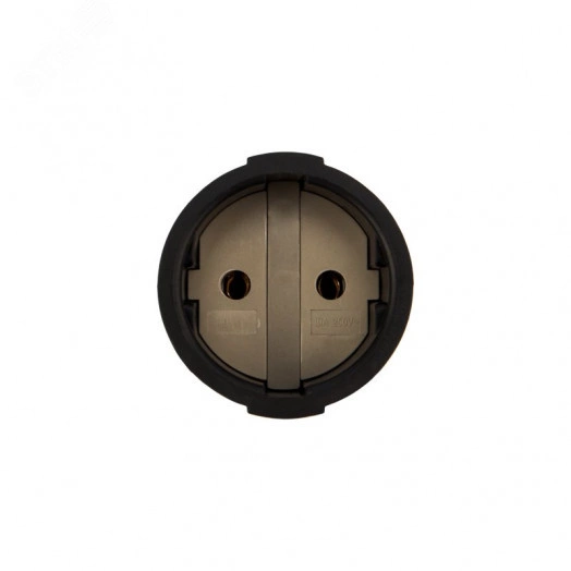 Розетка разборная без з/к 10А черная REXANT