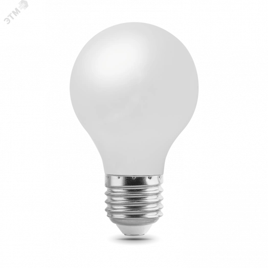 Лампа светодиодная филаментная LED 10 Вт 820 лм 2700К AC185-265В E27 А60 (груша) теплая матовая колба диммируемая Black Filament Gauss