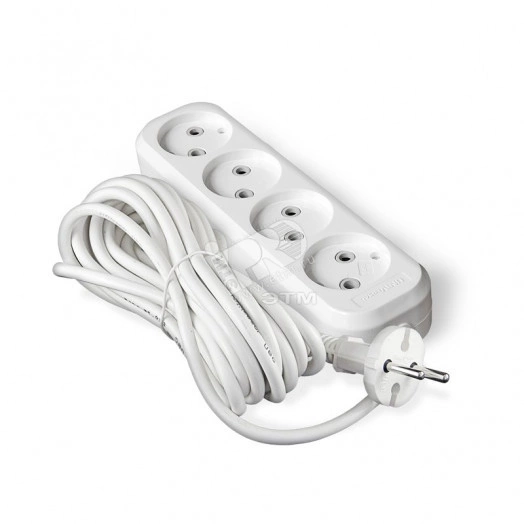 Удлинитель 4х7м ПВС 2х0.75