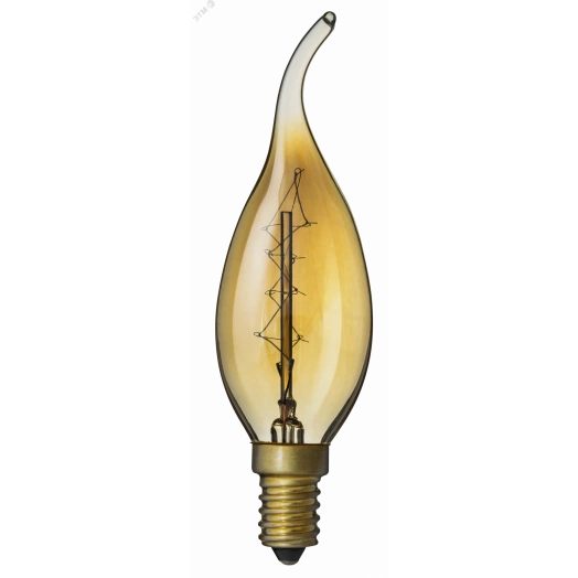 Лампа накаливания декоративная 40вт FC 230в Е14 винтаж