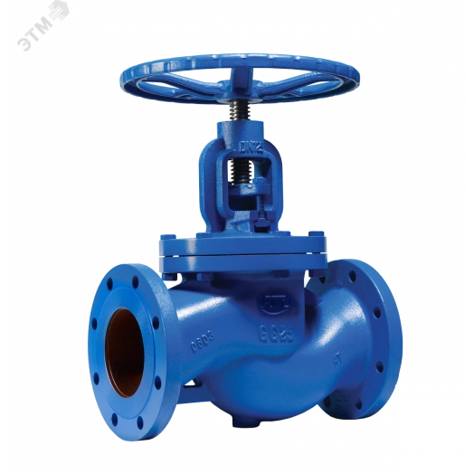 Клапан (Вентиль) запорный сальниковый фланцевый DN40 PN16 чугунный