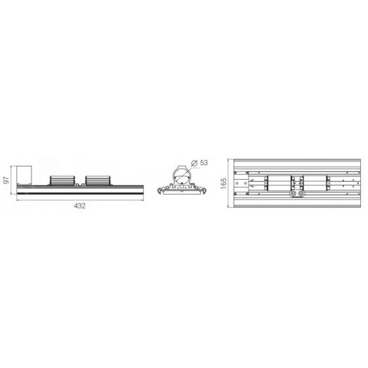 Светодиодный светильник Diora Unit DC Ex NB 90/10000 K30 5K консоль