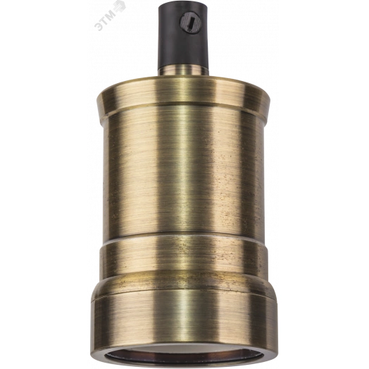 Патрон Е27 декор черненая бронза