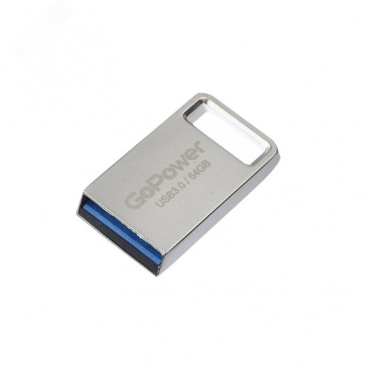 Флеш накопитель 64GB MINI, USB 2.0, серебристый