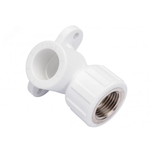 Водорозетка комбинированная 20х1/2' ВР полипропиленовая PPR белая с креплением