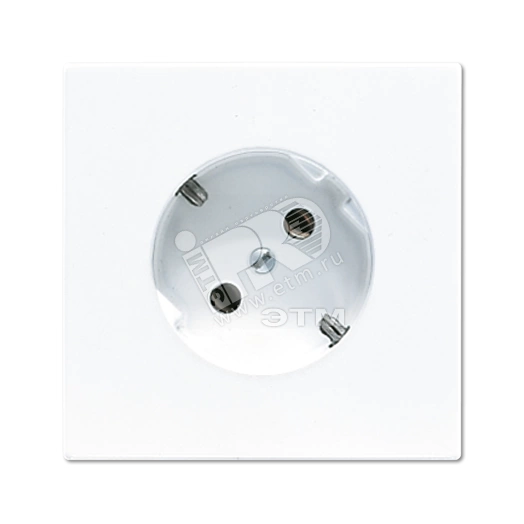 Розетка штепсельная SCHUKO 16A 250V с поворотом на 45 гр. белая