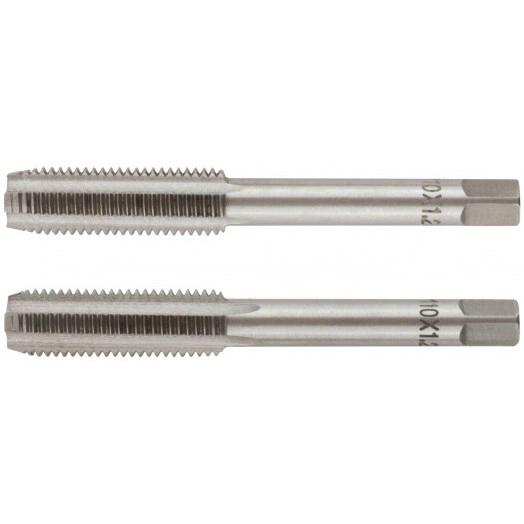 Метчики метрические, легированная сталь, набор 2 шт М10х1.25 мм