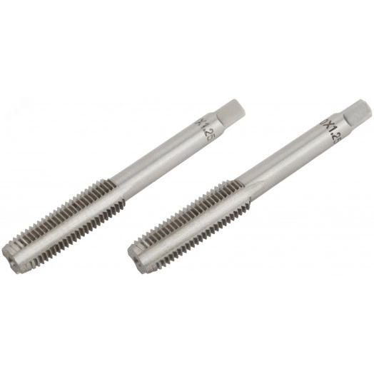 Метчики метрические, легированная сталь, набор 2 шт М10х1.25 мм