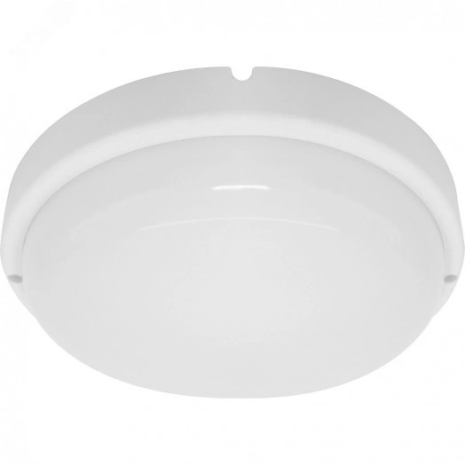 Светильник светодиодный ДБП-12w с датчиком 4000К 900Лм IP65 круглый белый