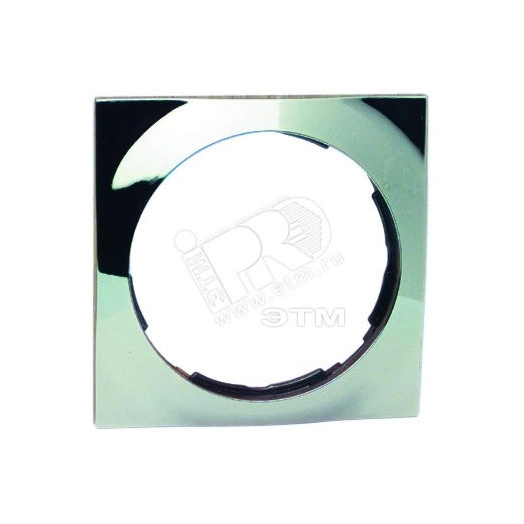 Рамка 1 пост, квадрат, S88, хром