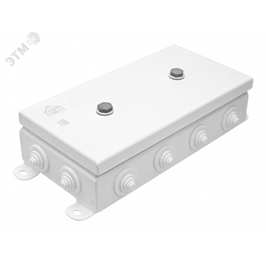 Коробка монтажная огнестойкая КМ-О (16к*6,0)-IP55-1224, корпус из оцинкованной стали, количество вводов 12