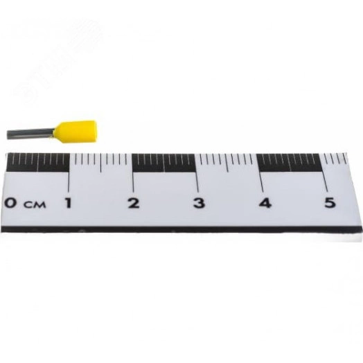 Наконечник штыревой втулочный изолир F-8 мм 1 кв мм (НШВи 1.0-8) красный, REXANT