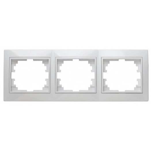 Рамка на 3 поста гор., СУ, Plano, белый, 1-503-01