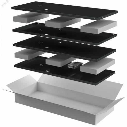 Комплект стенок боковых 1000мм для шкафа 42U LINEA N чер.