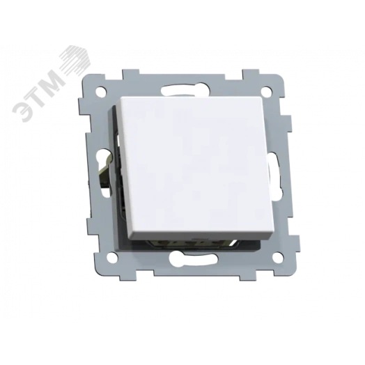 Аксиома Механизм выключателя одноклавишного скрытой установки С110-447, белый