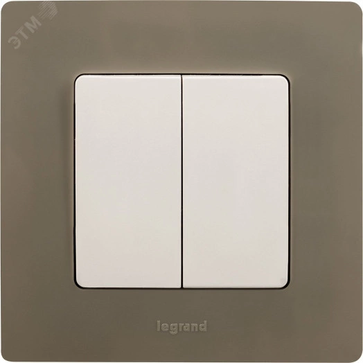 ETIKA Рамка 1 пост светлая галька