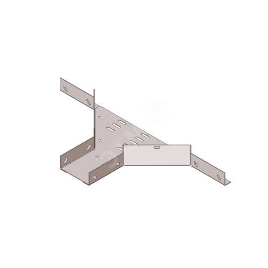 Отвод боковой лотковый замковый глухой ОБЛЗГ 100х100 УХЛ1, горячее цинкование(толщина покрытия 40 -120мкм), S1,5