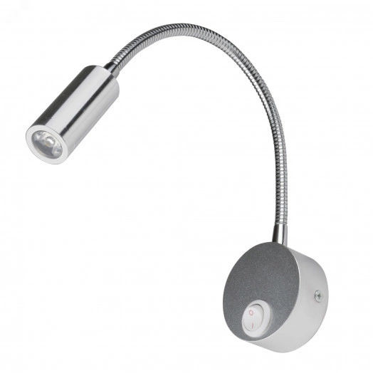 ULT-F21-3W/4000K IP20 SILVER Светильник светодиодный настенный гибкий для интерьерного освещения. 85-265В. Белый свет (4000К). Серебряный. TM