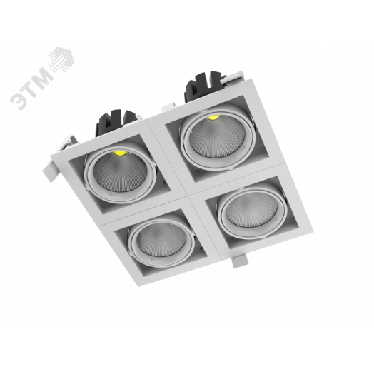 Светильник светодиодный ДВО-40Вт IP20 3600Лм 3000К DL-Tetris 35° 165*165*140mm