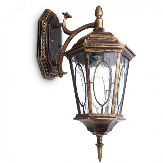 Светильник НБУ-60w вниз Е27 IP44 черное золото