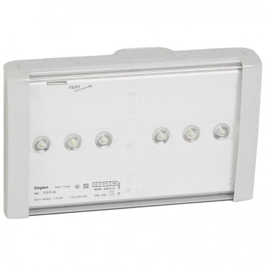 Светильник аварийный B66(LEDs) 1ч - 450Лм         рассеиватель прозрачный