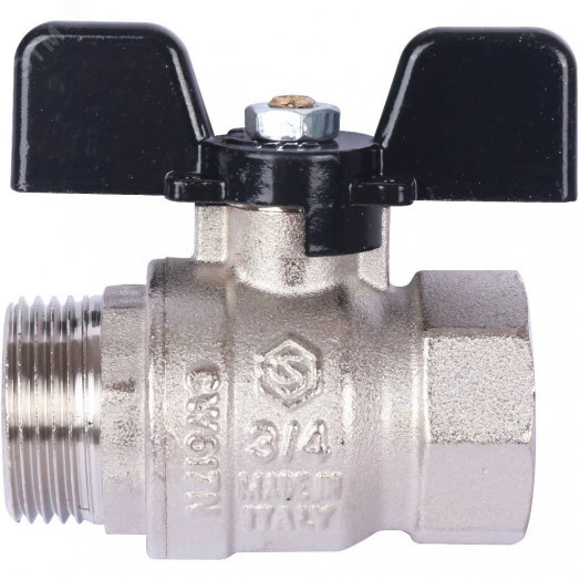 Кран шаровой стандартнопроходной 3/4' ВН ручка бабочка