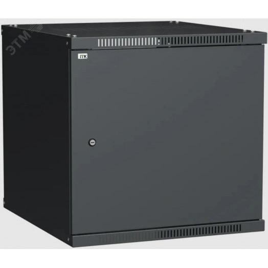 Шкаф LINEA WE 9U 600x650мм дверь металл черный