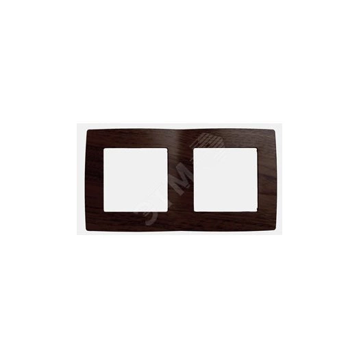 Рамка на 2 поста, Эра12, венге, 12-5002-10