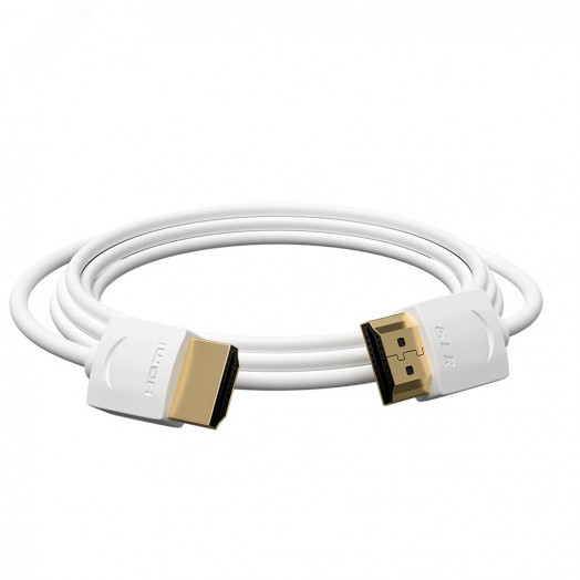 Кабель HDMI 2.0, Ultra HD 19М на 19М, 0.2 м., SLIM белый