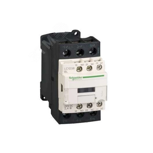 Пускатель магнитный 38А катушка управления 220В АС 1НО+1НЗ LC1D