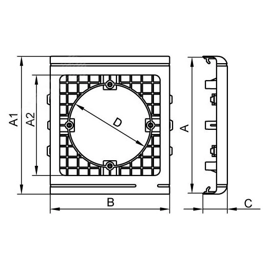 Угол плоский Г-образный 120x80 NPAN IN-Liner