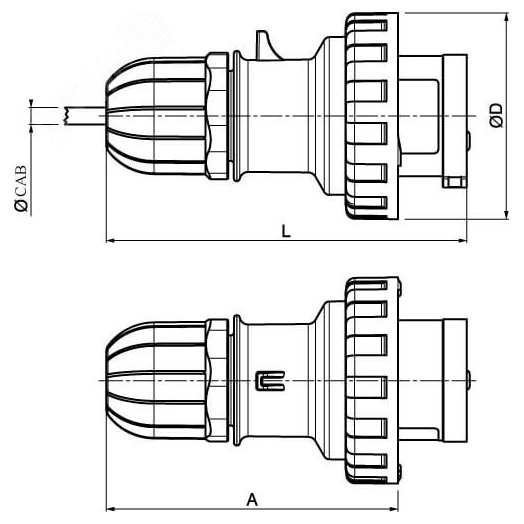 Крышка на ответвитель DL 50 мм