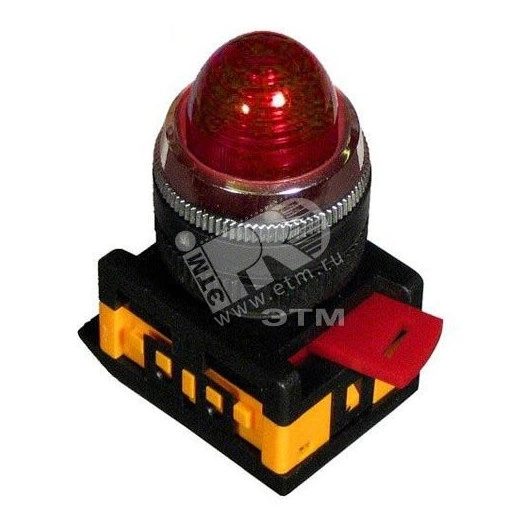 Лампа AL-22 сигнальная красная с подсветкой неон 240В