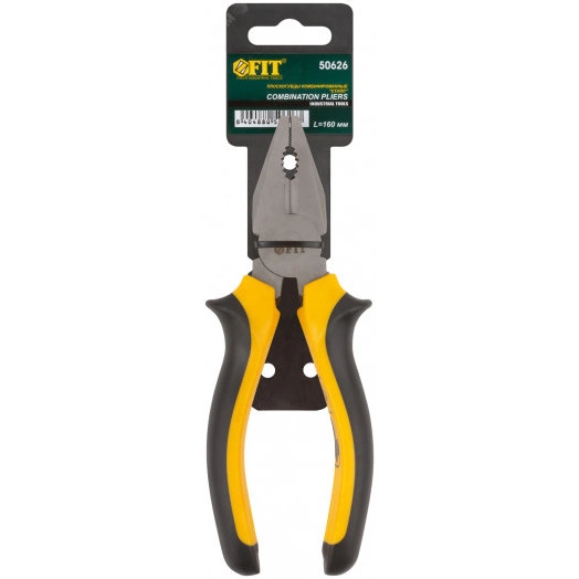 Плоскогубцы комбинированные ''Стайл'', мягкие прорезиненные ручки, молибденовое покрытие 160 мм