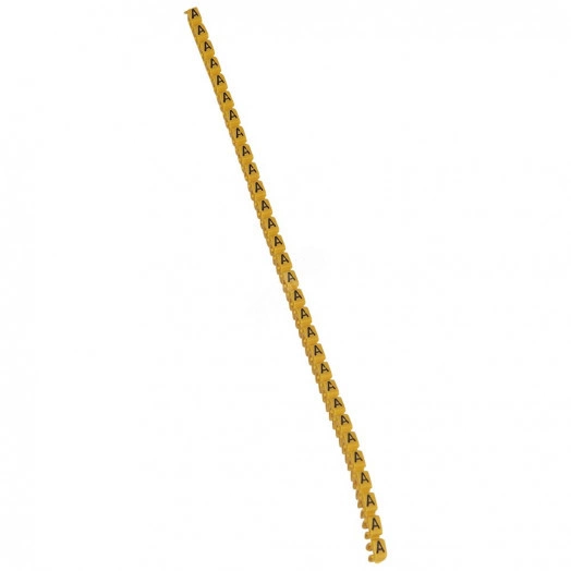 CAB3 Кольцо маркировочное 1.5-2.5мм (A) черное/желтое (300шт)