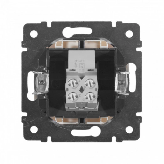 VALENA Розетка телефонная RJ11х1 в рамку белая