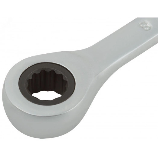 Ключ комбинированный трещоточный, CrV реверсивный механизм 8 мм