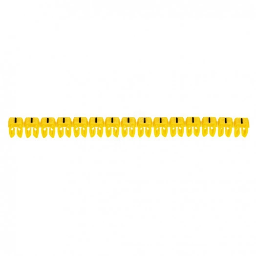 CAB3 Кольцо маркировочное 1.5-2.5мм (-) черное/желтое (300шт)