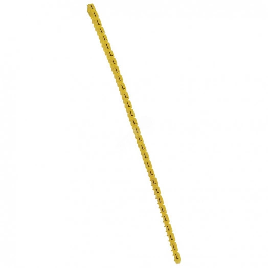 CAB3 Кольцо маркировочное 1.5-2.5мм (L) черное/желтое (300шт)