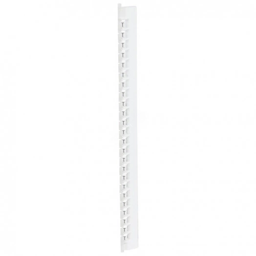 Планка маркировочная 2.3мм буквы (T) черная/белая Memocab 240шт