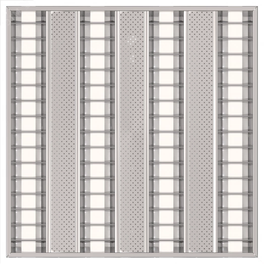 Светильник PTF 4x14 Т5,ЭПРА, бипараб/с белыми     неперфорированными вставками