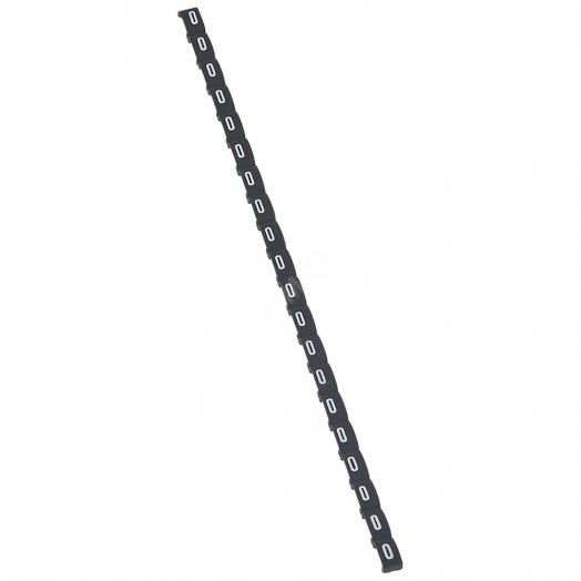 Маркер для кабеля цифра (0) белая/черная Duplix 800шт