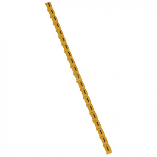 Маркировка буква (I) черный/желтый Duplix (600шт)