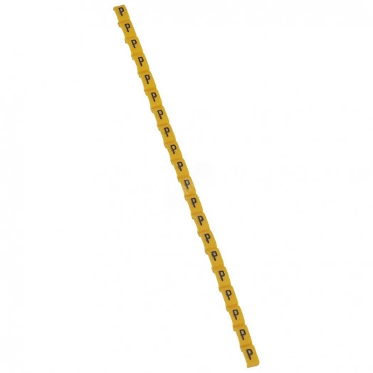 Маркировка буква (P) черный/желтый Duplix (600шт)