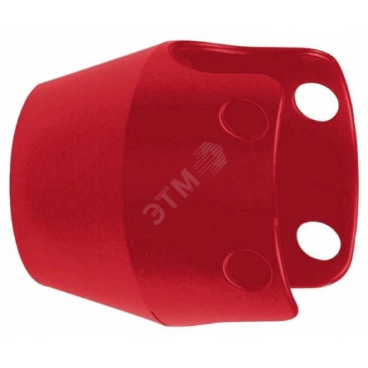 Колпачок защитный красный металлический для грибовидных кнопок